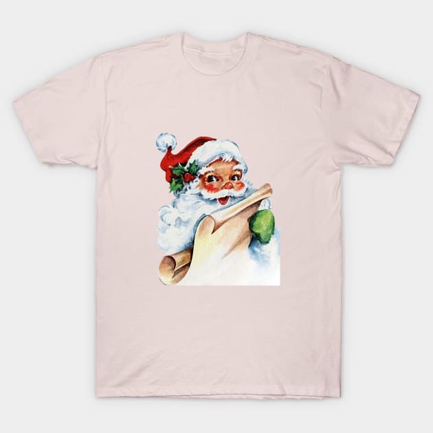 Basic Vintage Santa Claus T-Shirt by The Sparkle Report